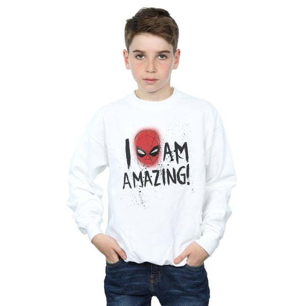 Marvel Boys Spider-Man I Am Amazing Sweatshirt