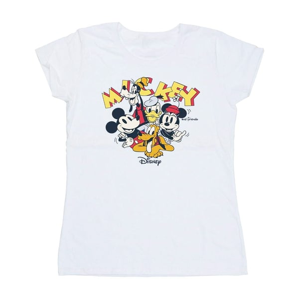 Disney Womens/Ladies Mickey Mouse Group Cotton T-Shirt