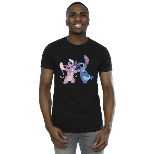 Disney Mens Lilo & Stitch Kisses T-Shirt