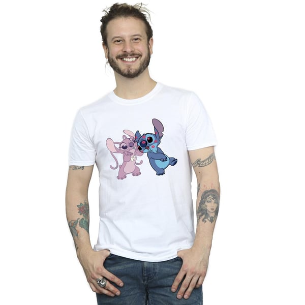 Disney Mens Lilo & Stitch Kisses T-Shirt