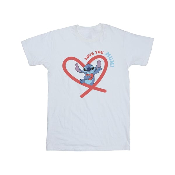 Disney Mens Lilo & Stitch Love You Mum T-Shirt