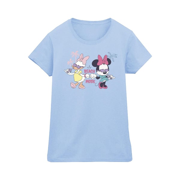 Disney Womens/Ladies Minnie Daisy Beach Mode Cotton T-Shirt