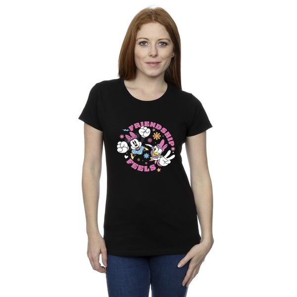 Disney Womens/Ladies Minnie Mouse Daisy Friendship Cotton T-Shirt