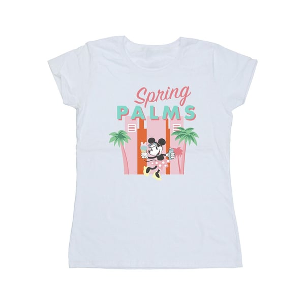 Disney Womens/Ladies Minnie Mouse Spring Palms Cotton T-Shirt