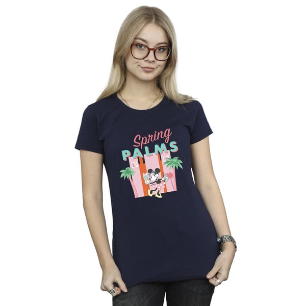 Disney Womens/Ladies Minnie Mouse Spring Palms Cotton T-Shirt