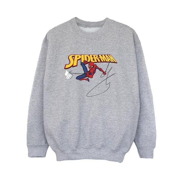 Marvel Poikien Hämähäkkimies Kirjan Kanssa Collegepaita