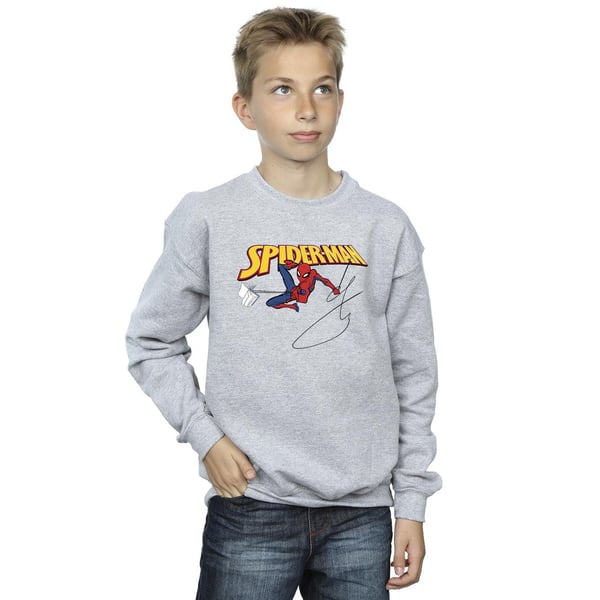 Marvel Poikien Hämähäkkimies Kirjan Kanssa Collegepaita