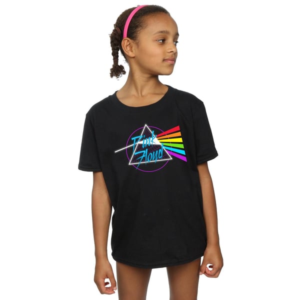 Pink Floyd Girls Neon Darkside Cotton T-Shirt