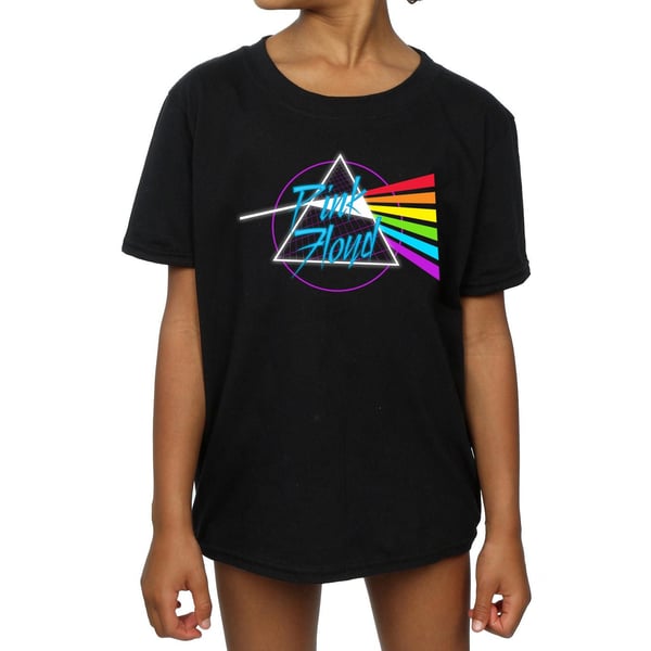 Pink Floyd Girls Neon Darkside Cotton T-Shirt