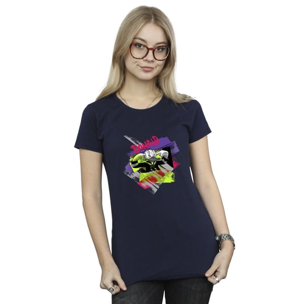 Disney Womens/Ladies Donald Duck Ear Plug Bright Cotton T-Shirt