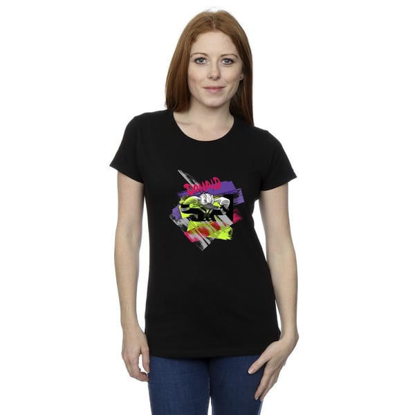 Disney Womens/Ladies Donald Duck Ear Plug Bright Cotton T-Shirt