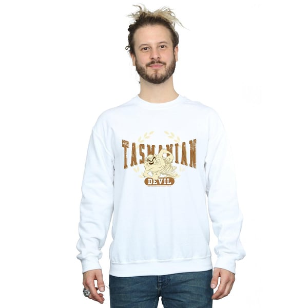 Looney Tunes Mens Tasmanian Devil Varsity Sweatshirt