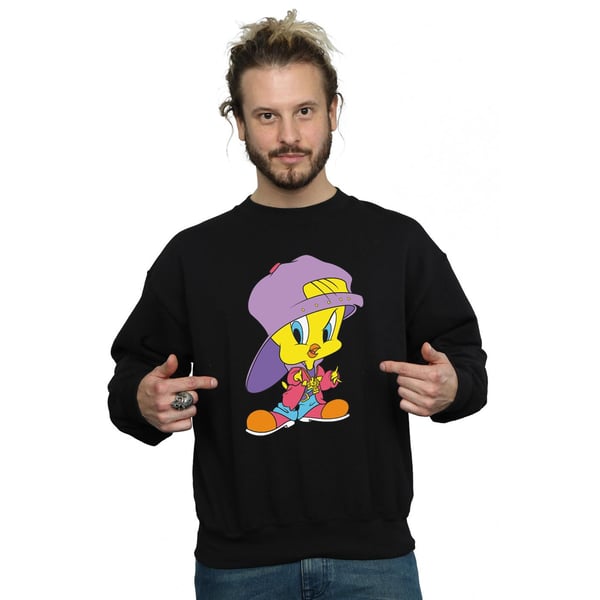 Looney Tunes Mens Tweety Pie Hip Hop Sweatshirt