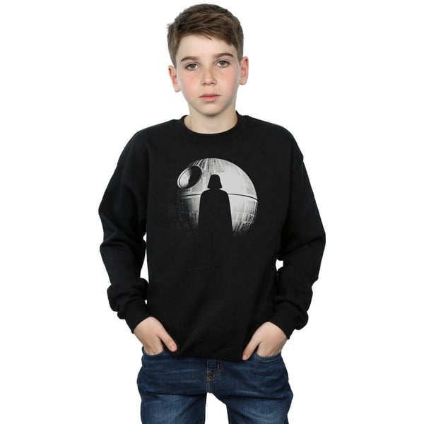 Star Wars Boys Rogue One Death Star Vader Silhouette Sweatshirt