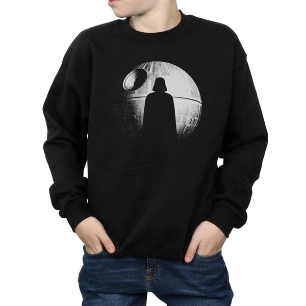 Star Wars Boys Rogue One Death Star Vader Silhouette Sweatshirt