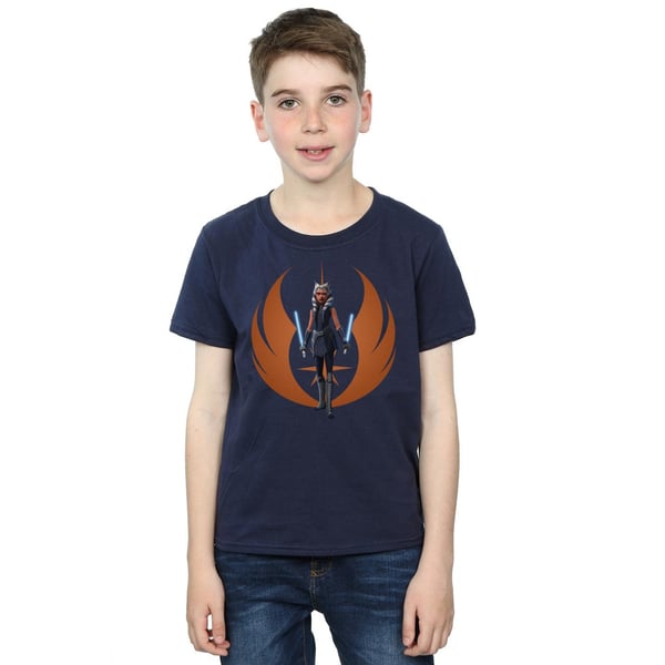 Star Wars Boys Clone Wars Ahsoka Rebel Pose T-Shirt