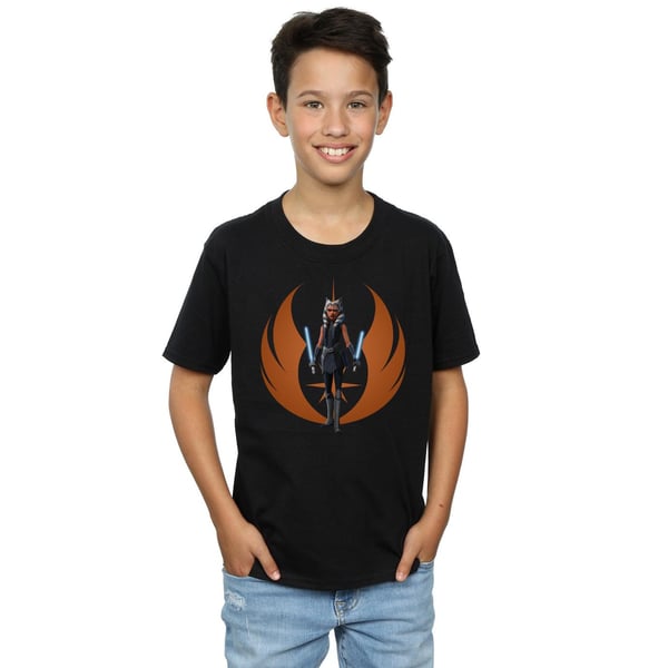 Star Wars Boys Clone Wars Ahsoka Rebel Pose T-Shirt