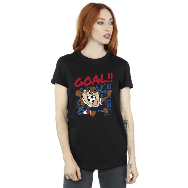 Looney Tunes Womens/Ladies Taz Goal Goal Goal Cotton Boyfriend T-Shirt