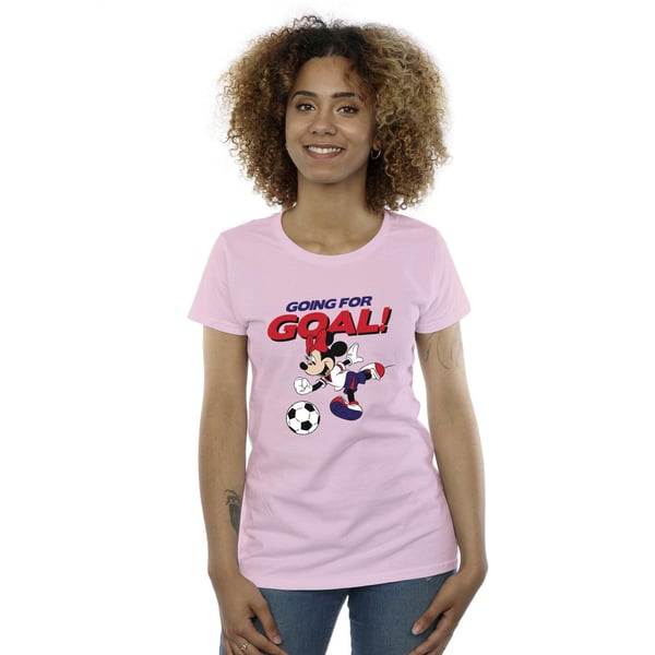 Disney Womens/Ladies Minnie Mouse Going For Goal Cotton T-Shirt