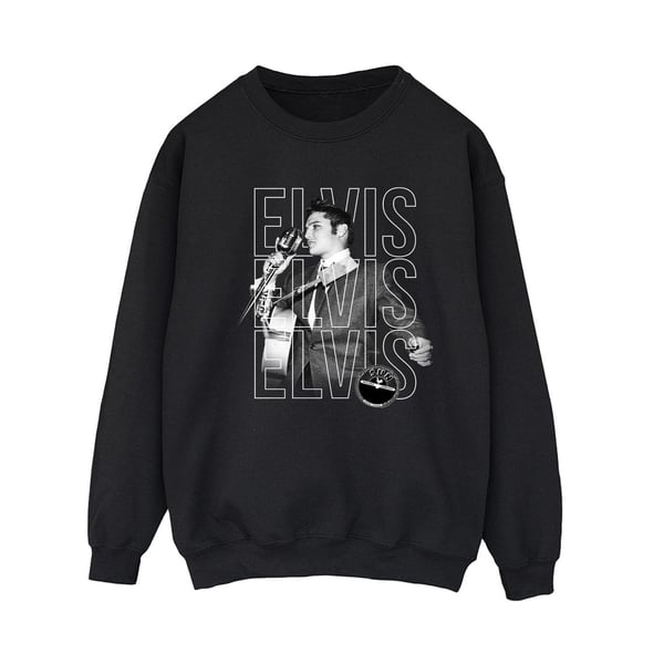 Elvis Womens/Ladies Triple Logo Portrait Sweatshirt