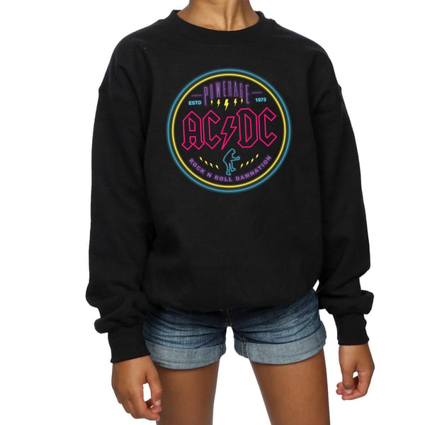 AC/DC Girls Circle Neon -collegepaita