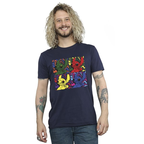 Disney Mens Lilo & Stitch Pop Art T-Shirt