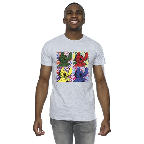 Disney Mens Lilo & Stitch Pop Art T-Shirt