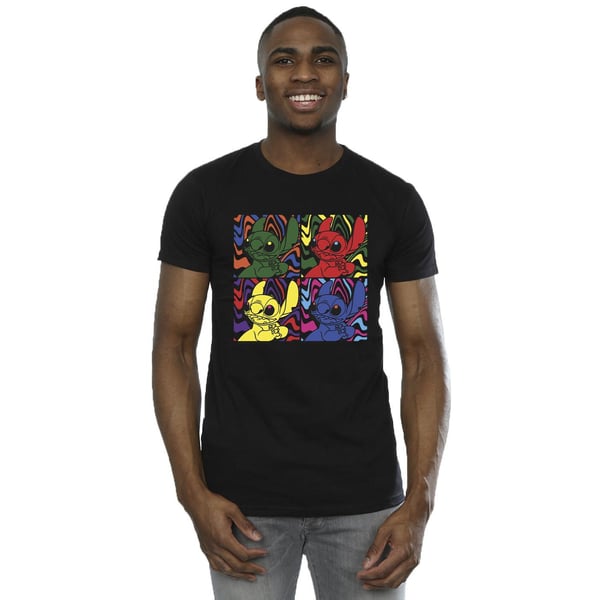 Disney Mens Lilo & Stitch Pop Art T-Shirt