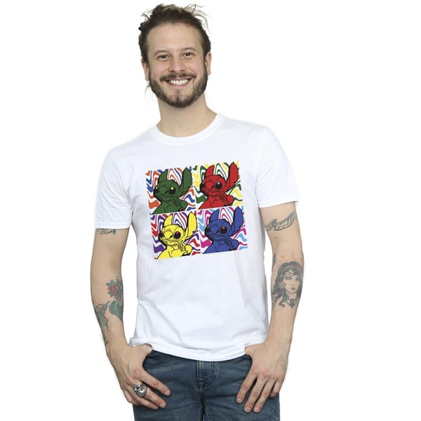 Disney Mens Lilo & Stitch Pop Art T-Shirt