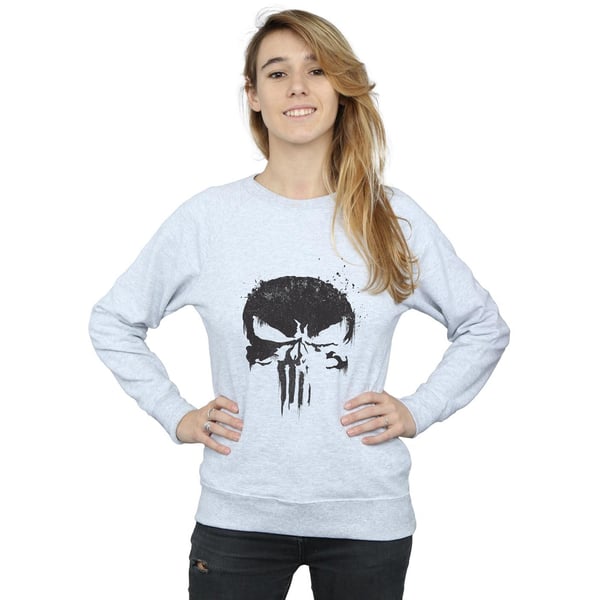 Marvel Womens/Ladies The Punisher TV Skull Logo Sweatshirt