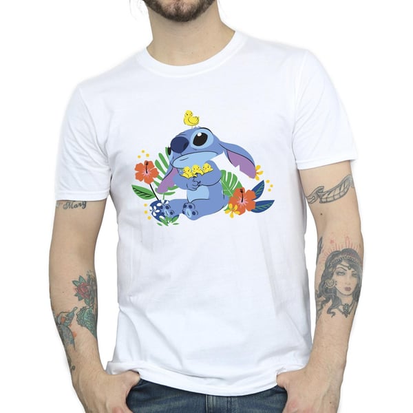 Disney Mens Lilo & Stitch Birds T-Shirt
