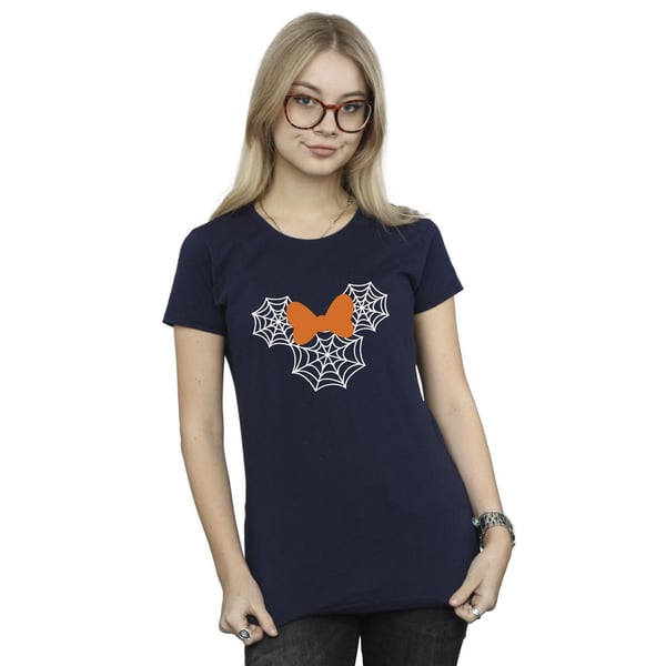 Disney Womens/Ladies Minnie Mouse Spider Web Head Cotton T-Shirt