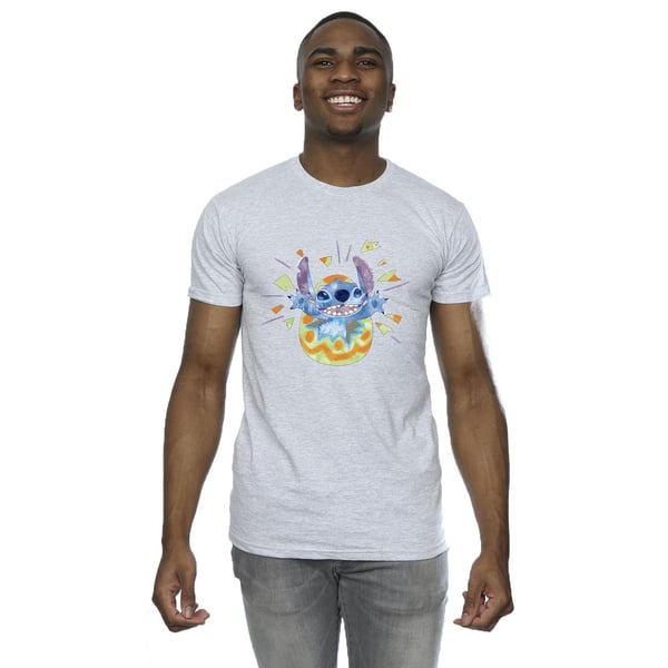 Disney Miesten Lilo & Stitch Cracking Egg T-paita