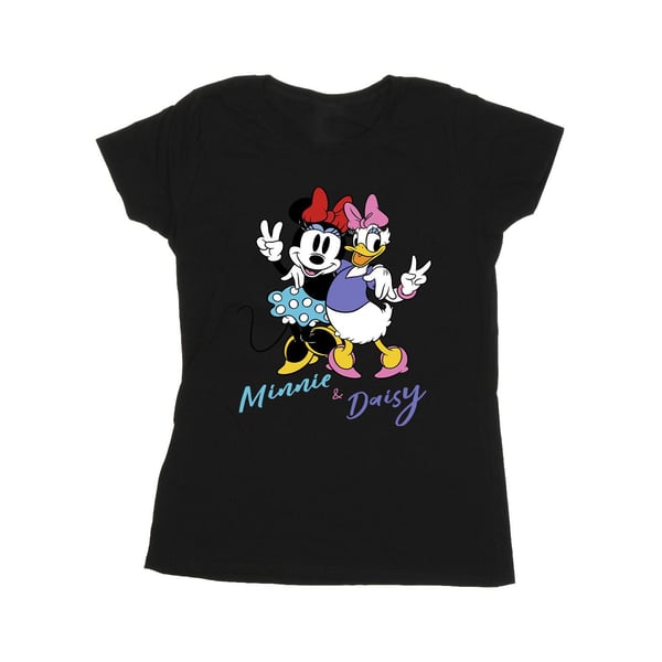 Disney Womens/Ladies Minnie Mouse And Daisy Cotton T-Shirt