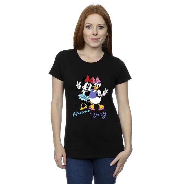 Disney Womens/Ladies Minnie Mouse And Daisy Cotton T-Shirt