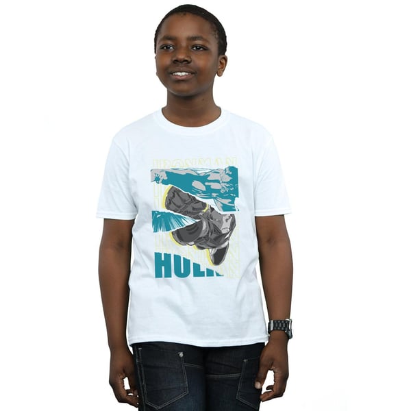 Marvel Boys Avengers Iron Man And Hulk Collage T-Shirt