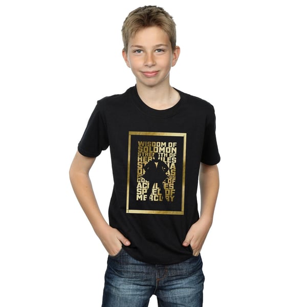 DC Comics Boys Shazam Gold Text T-Shirt