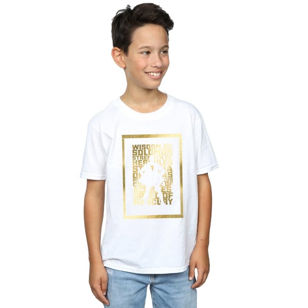 DC Comics Boys Shazam Gold Text T-Shirt