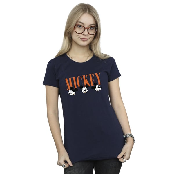 Disney Womens/Ladies Mickey Mouse Faces Cotton T-Shirt