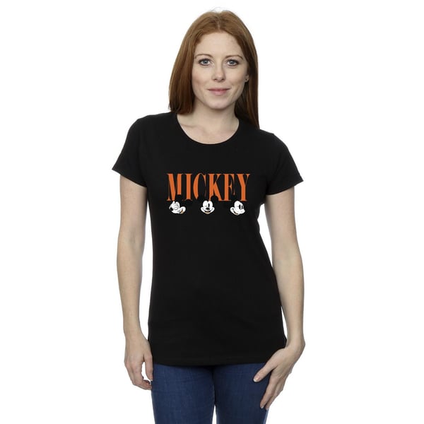 Disney Womens/Ladies Mickey Mouse Faces Cotton T-Shirt