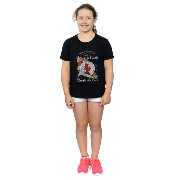 Disney Girls Beauty And The Beast Girl in The Castle Cotton T-Shirt