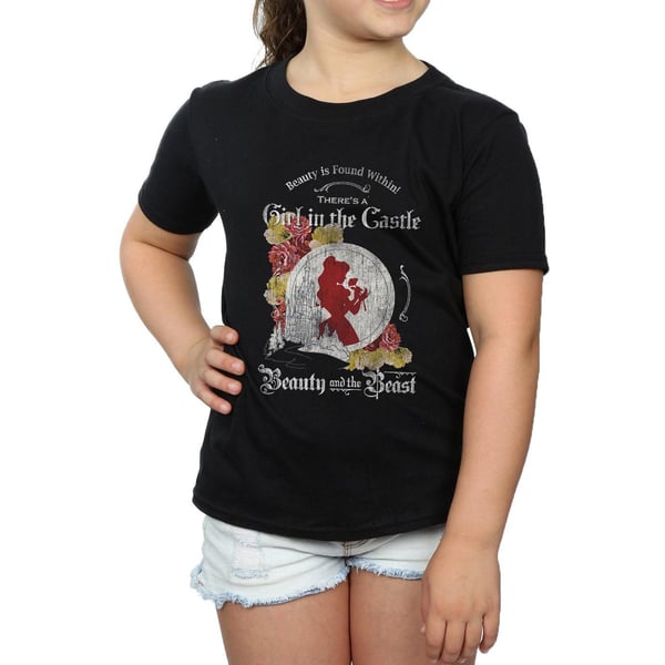 Disney Girls Beauty And The Beast Girl in The Castle Cotton T-Shirt