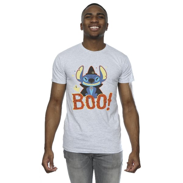 Disney Mens Lilo & Stitch Boo! T-Shirt