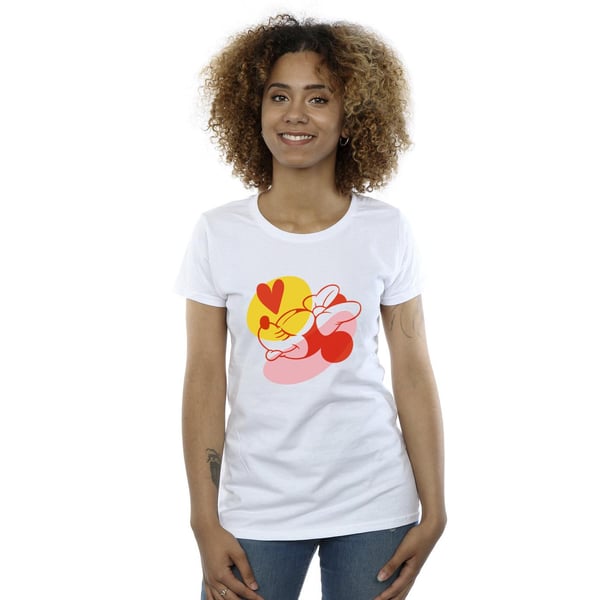 Disney Womens/Ladies Minnie Mouse Tongue Heart Cotton T-Shirt