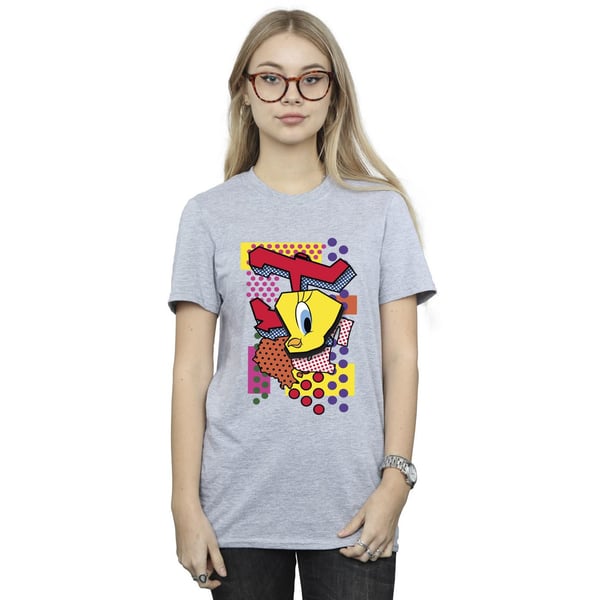 Looney Tunes Womens/Ladies Tweety Pop Art Cotton Boyfriend T-Shirt