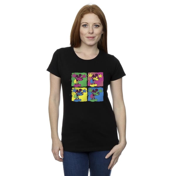 Disney Womens/Ladies Mickey Mouse Pop Art Cotton T-Shirt
