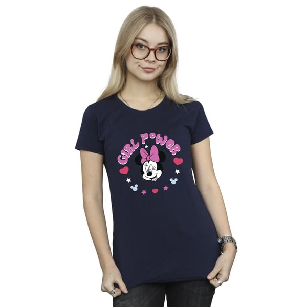 Disney Womens/Ladies Minnie Mouse Girl Power Cotton T-Shirt