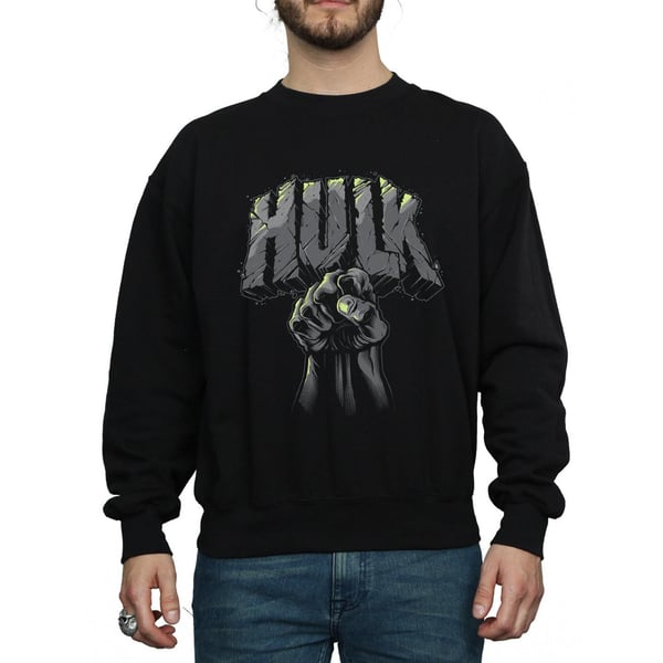 Marvel Miesten Hulk Punch Logo Collegepaita