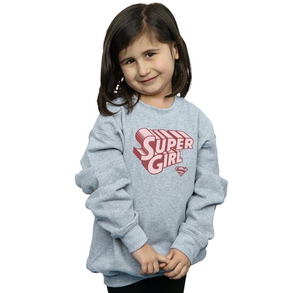 DC Comics Girls Supergirl Retro Logo Sweatshirt