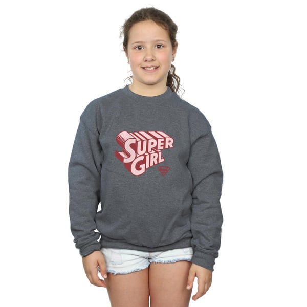DC Comics Girls Supergirl Retro Logo Sweatshirt